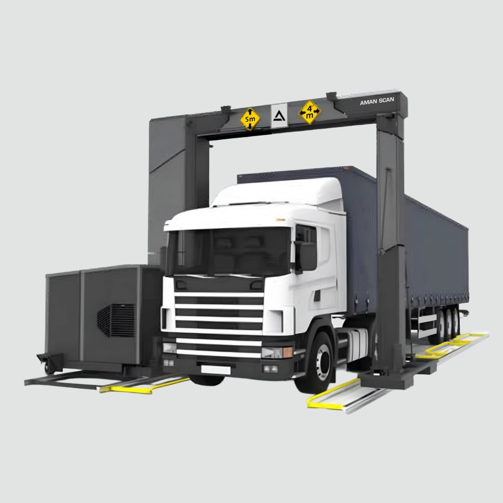 ایکس ری کانتینری سوله ای XCargo4000 در حال اسکن کامیون